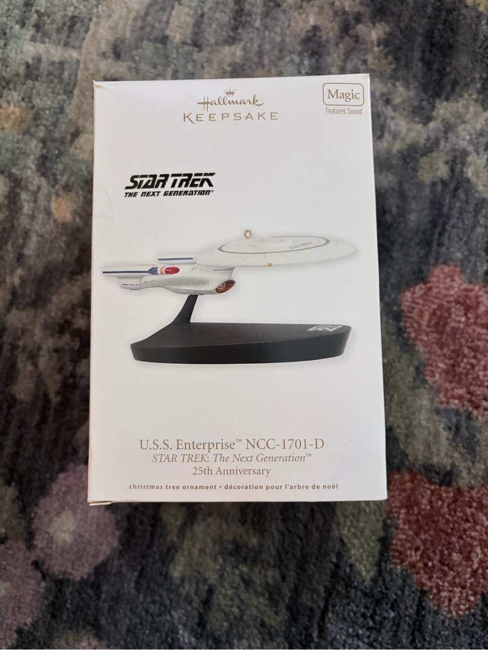 Hallmark Keepsake Star Trek U.S.S. Enterprise Ornament - White & Black